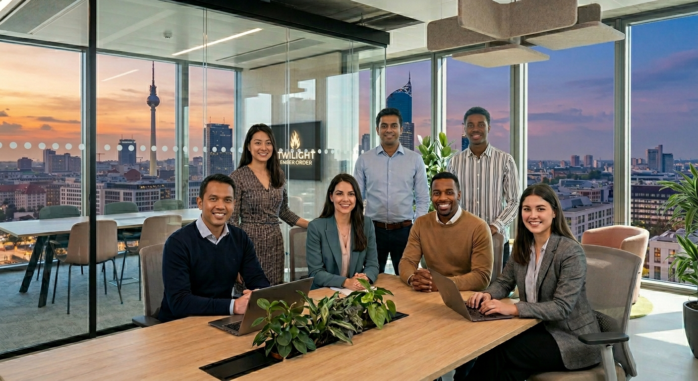 Corporate team preparing for a business trip